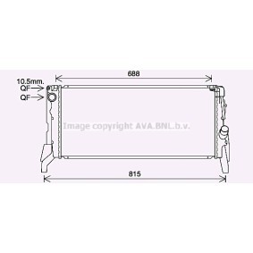Achetez des Radiateur du moteur PRASCO BW2587 à prix pour 216,89 €