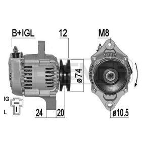 Lichtmaschine für DAIHATSU von MESSMER