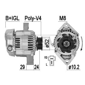 Lichtmaschine für DAIHATSU von MESSMER