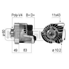 Lichtmaschine von MESSMER 210086A
