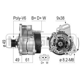 VOLKSWAGEN Lichtmaschine von MESSMER