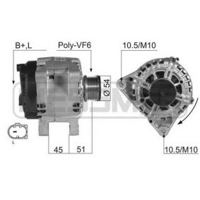 Lichtmaschine von MESSMER 210436A