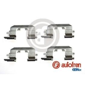 Zubehörsatz, Scheibenbremsbelag D43076A