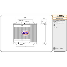 Comprar Radiador, refrigeración del motor de AHE 129.076/A a bajo precio de 146,24 €