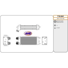 Köp Intercooler av AHE 710.041 till det låga priset 2210,96 kr