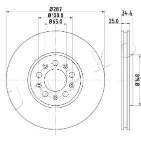 Achetez des Disque de frein JAPKO 600901 à prix pour 45,58 €