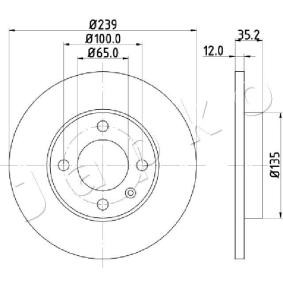VOLKSWAGEN Bremsscheibe von JAPKO