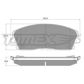 Köp Bromsbelägg av TOMEX brakes TX 19-18 till det låga priset 497,34 kr