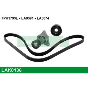 Achetez des Jeu de courroies trapézoïdales à nervures LUCAS LAK0136 à prix pour 86,67 €