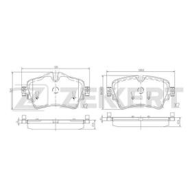 Compre Pastilhas de travão da ZEKKERT BS-1697 a um preço baixo por 51,27 €