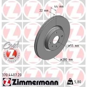 Comprar Disco de freno de ZIMMERMANN 370.4407.20 a bajo precio de 68,15 €