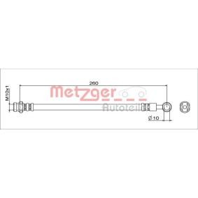 Kjøp Bremseslange av METZGER 4111743 til den lave prisen 487,63 NOK