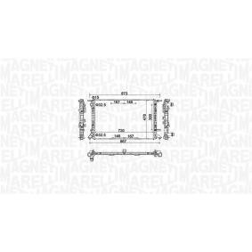 Achetez des Radiateur du moteur MAGNETI MARELLI 350213152100 à prix pour 153,16 €