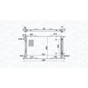 Achetez des Radiateur du moteur MAGNETI MARELLI 350213161800 à prix pour 164,92 €