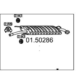TOYOTA Mittelschalldämpfer von MTS