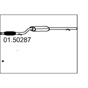 Mittelschalldämpfer 01.50287 FIAT PANDA von MTS