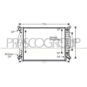 Acquista Radiatore motore da PRASCO AD020R008 a buon mercato per soli 129,81 €
