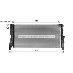 Achetez des Radiateur du moteur PRASCO BW2588 à prix pour 241,39 €