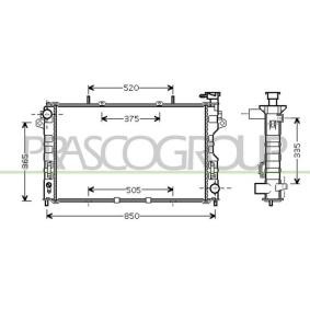 Achetez des Radiateur du moteur PRASCO DG005R003 à prix pour 179,64 €