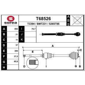 Comprar Árbol de transmisión de EAI T68526 a bajo precio de 171,44 €