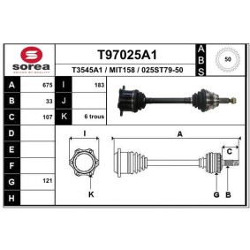 Antriebswelle T97025A1