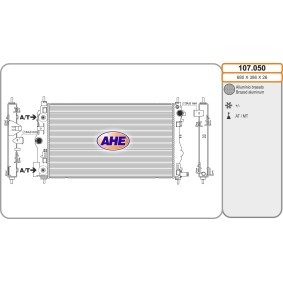 Achetez des Radiateur du moteur AHE 107.050 à prix pour 232,27 €