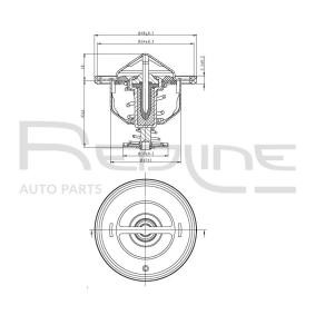 Kühlwasserthermostat von RED-LINE 55HO002