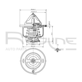 Kühlwasserthermostat von RED-LINE 55MZ001