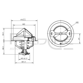 Kühlwasserthermostat von RED-LINE 55TO002