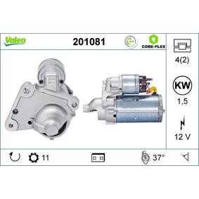 Köp Startmotor av VALEO 201081 till det låga priset 2012,26 kr