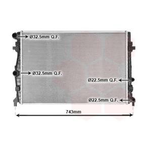 Kühler, Motorkühlung 58012717 VOLKSWAGEN T-CROSS von VAN WEZEL
