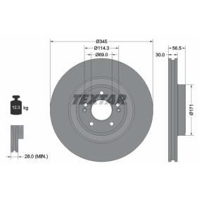Comprar Disco de freno de TEXTAR 92314805 a bajo precio de 92,57 €