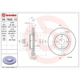 Comprar Disco de freno de BREMBO 09.7826.11 a bajo precio de 46,27 €