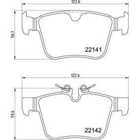 Köp Bromsbelägg av BREMBO P 36 037 till det låga priset 842,25 kr