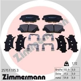 Comprar Juego de pastillas de freno de ZIMMERMANN 25757.175.3 a bajo precio de 69,61 €
