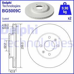 Compre Disco de travão da DELPHI BG5009C a um preço baixo por 56,18 €