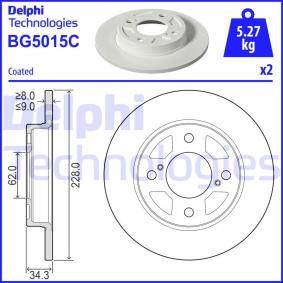 Osta Jarrulevy DELPHI:llä BG5015C edullisesti hintaan 28,61 €