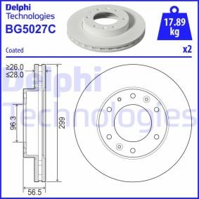 Osta Jarrulevy DELPHI:llä BG5027C edullisesti hintaan 70,51 €