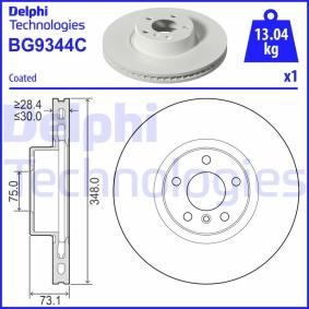 Kjøp Bremseskive av DELPHI BG9344C til den lave prisen 1011,37 NOK