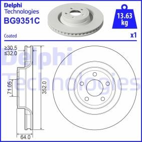 Acquista Disco freno da DELPHI BG9351C a buon mercato per soli 158,85 €