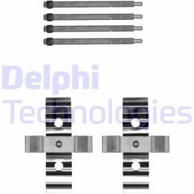 Køb Monteringssæt til bremseklodser af DELPHI LX0702 til den lave pris 113,47 DKK