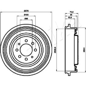 RENAULT Bremstrommel von ASHIKA