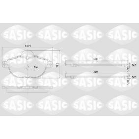 Acquista Kit pastiglie freni da SASIC 6210068 a buon mercato per soli 40,86 €