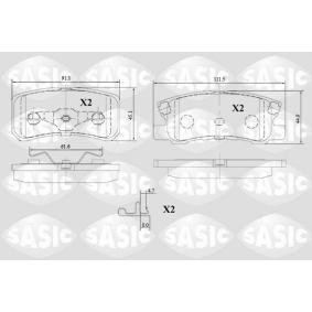 Comprar Juego de pastillas de freno de SASIC 6210071 a bajo precio de 25,12 €