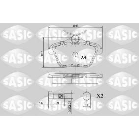 Compre Pastilhas de travão da SASIC 6216128 a um preço baixo por 24,67 €
