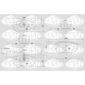 Compre Pastilhas de travão da SASIC 6216150 a um preço baixo por 31,93 €
