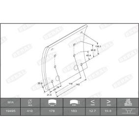 Acquista Kit materiale d'attrito, Freno a tamburo da BERAL KBL19495.1-1660 a buon mercato per soli 187,52 €