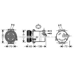 Acquista Compressore aria condizionata da PRASCO FTAK334 a buon mercato per soli 324,43 €