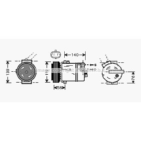Acquista Compressore aria condizionata da PRASCO OLAK463 a buon mercato per soli 431,20 €