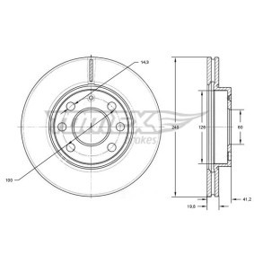 Bremsscheibe von TOMEX brakes